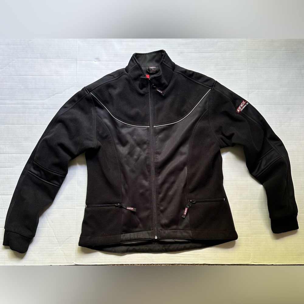 Women’s Fleece VEGA Technical Black Zip Up Jacket size L